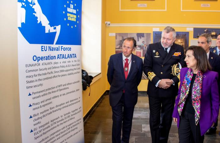 Spanish Minister of Defence Margarita Robles, MAJOR of Chiclana Jose Maria Roman and OPCDR