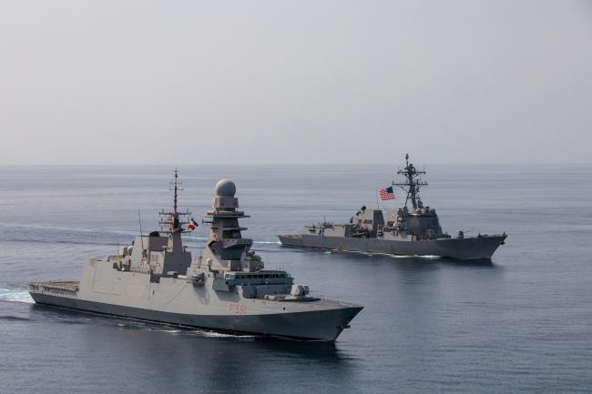 ITS FASAN and USS MOMSEN - Joint Activity at Sea