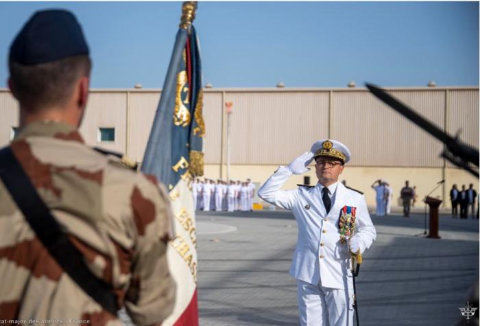 RAdm Slaars takes command of French Forces in UAE - picture: État-major des armées (EMA)