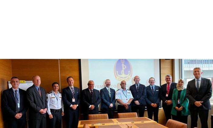 Attendees to the Yemeni Coast Guard update meeting
