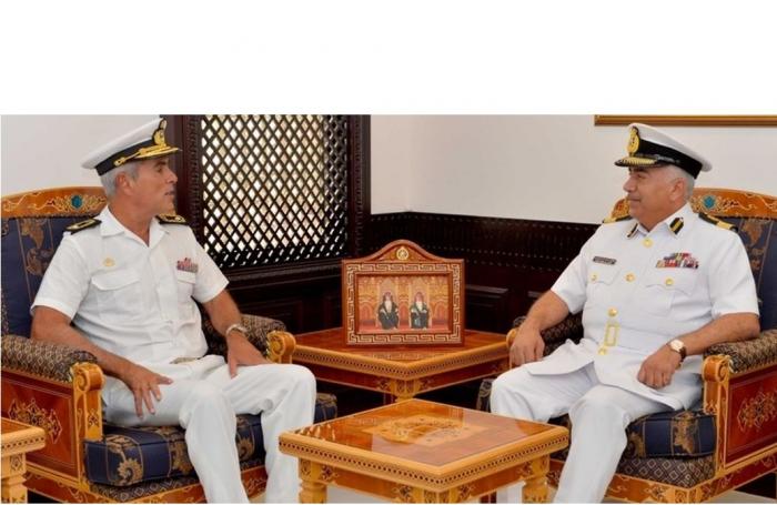 EUNAVFOR FCdr, Commodore Rui Miguel Marcelo Correia & Commodore Tariq Bin Issa Al Raisi meeting