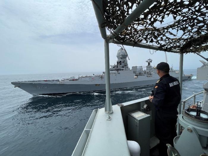 ESPS NUMANCIA & INS KOCHI joint activities at sea