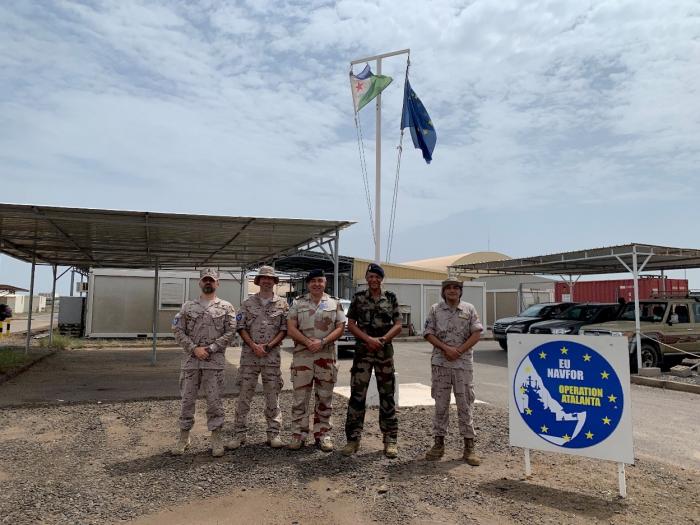 Brigadier General Laurent Boïté visited Atalanta’s facilities in Djibouti