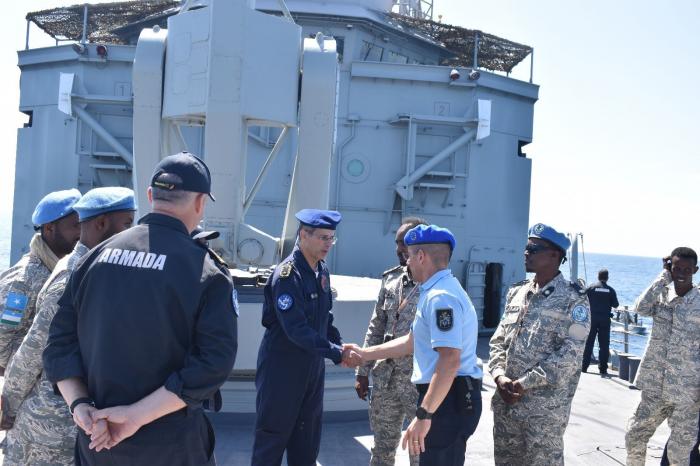Atalanta Force Commander hosted a delegation of EUCAP-Somalia and Puntland Maritime Police Force 