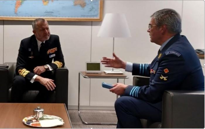 OpCdr meeting with the Military Representative to the EU of Belgium