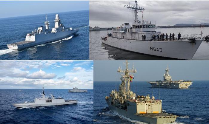 ITS CARLO BERGAMINI, FS ANDROMEDE, French Carrier Strike Group and Jeanne D’Arc 23 mission