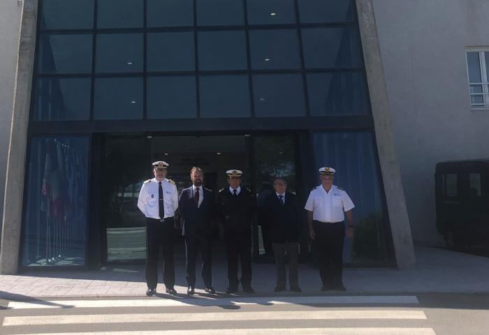Mr Felipe Ruano, Mr Borja Soroa, Spanish Admiral of the Fleet ADM Eugenio Diaz del Rio, OPCDR & COS