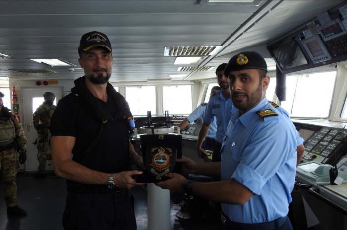 Crew Members of RNOS AL RAHMANI & ITS CARLO BERGAMINI 