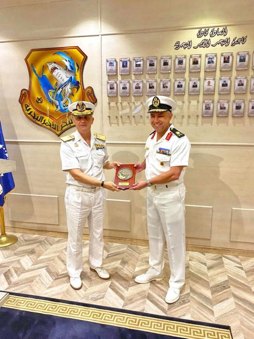 Rear Admiral Mohamed Nabil Ibrahim Ahmed and FCDR