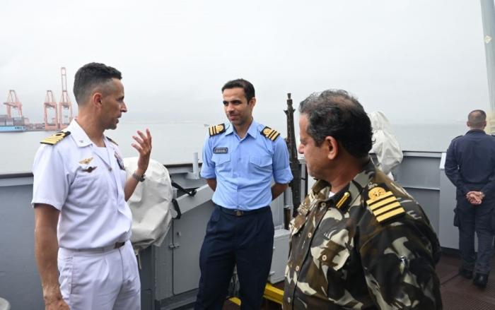 ITS DURAND DE LA PENNE Commanding Officer and CAPT Al Khaldi during the visit