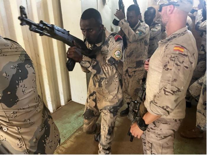 Djibouti Coast Guard personnel during the training