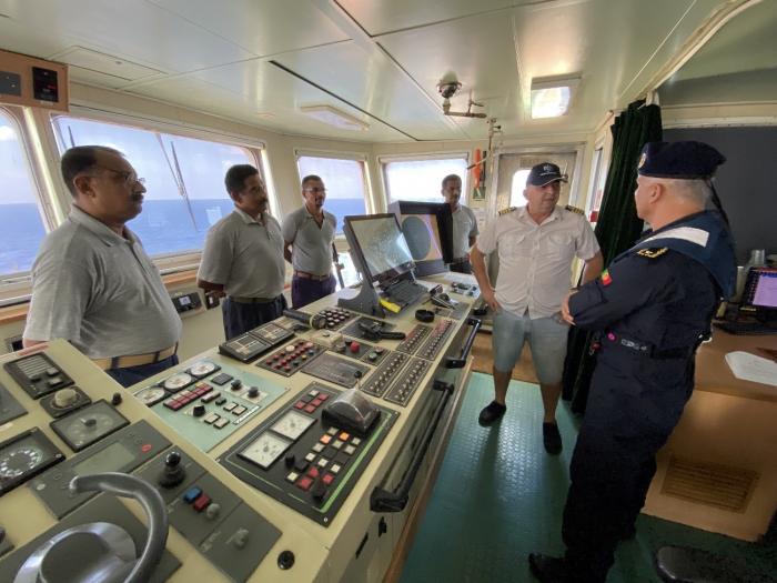 EUNAVFOR FCDR on board the merchant vessel DOLORES