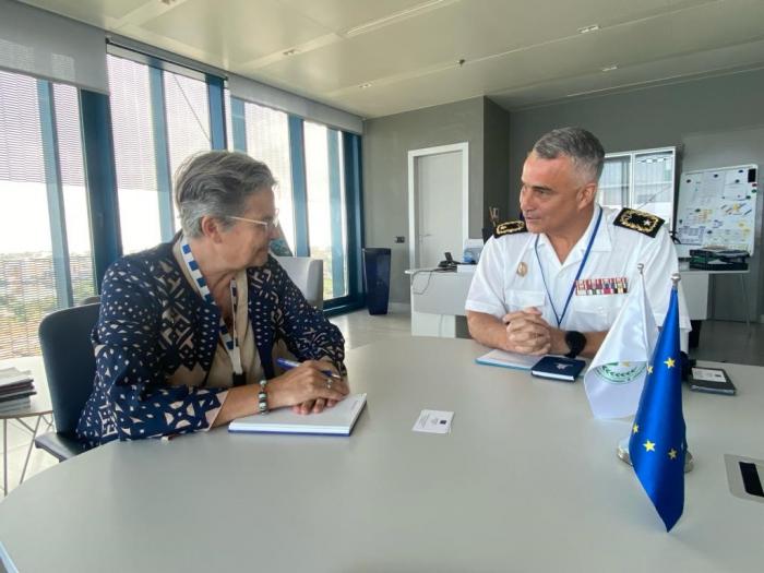 EU Ambassador to Djibouti and EUNAVFOR Force Commander during the meeting