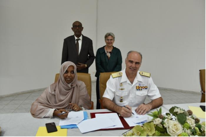 EUNAVFOR ATALANTA and the Djibouti Regional Training Centre conclude a Memorandum of Understanding.
