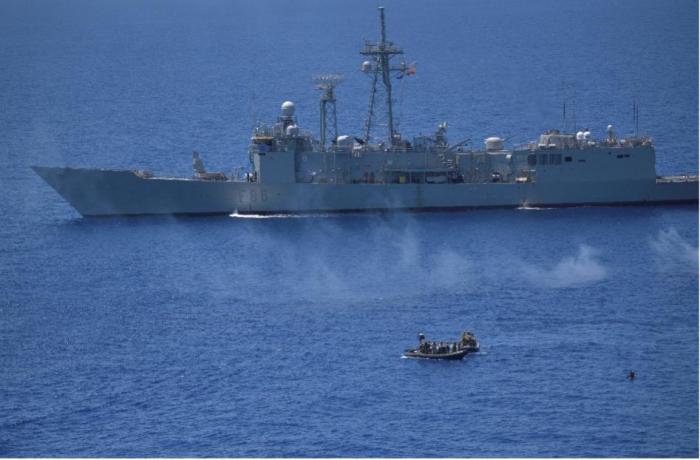 EUNAVFOR ESPS CANARIAS in the vicinity of the alleged pirated