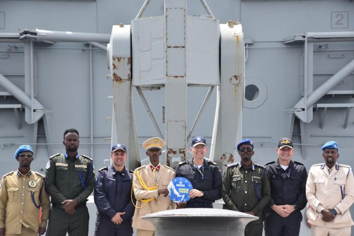 EUNAVFOR Force Commander and Puntland Police force delegation