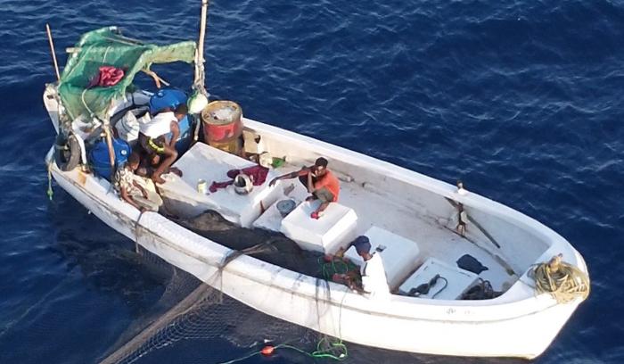 ATALANTA forces ready to conduct a friendly approach to a fishing vessel