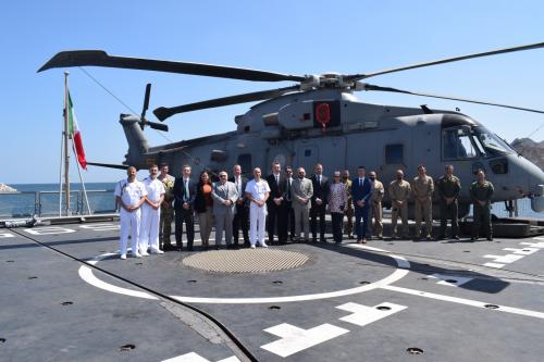 Ambassadors and representatives on board EUNAVFOR ATALANTA Flagship ITS RIZZO Ambassadors and representatives on board EUNAVFOR ATALANTA Flagship ITS RIZZO