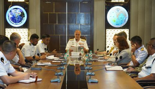 ATALANTA Operation Commander Vice Admiral Ignacio Villanueva Serrano high-level meetings in India