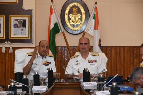ATALANTA Operation Commander Vice Admiral Ignacio Villanueva Serrano high-level meetings in India
