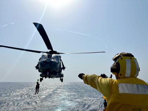 ESPS NAVARRA and ITS MARCEGLIA Conduct Joint Sea Exercise