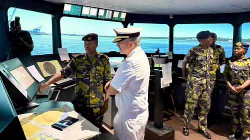 ATALANTA Force Commander visiting the Kenyan Navy Headquarters facilities.