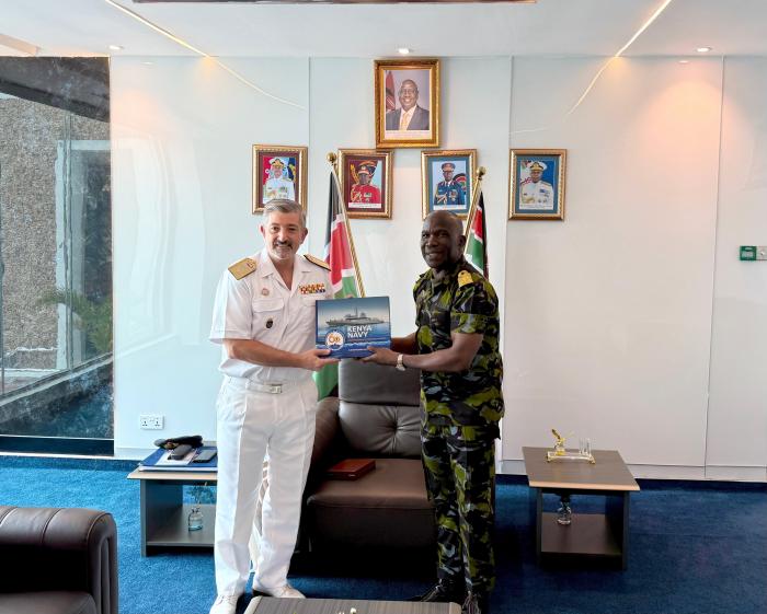 EUNAVFOR ATALANTA Force Commander and Kenyan Navy Commander
