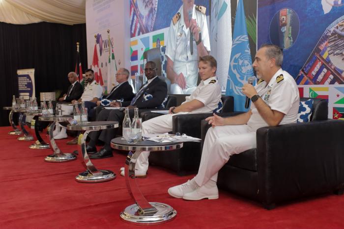Operation ATALANTA representative during his speech in the panel of expert in Maritime Security