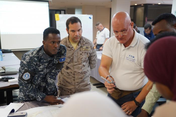 Operation ATALANTA representative in the Search and Rescue (SAR) Mission Coordinators course