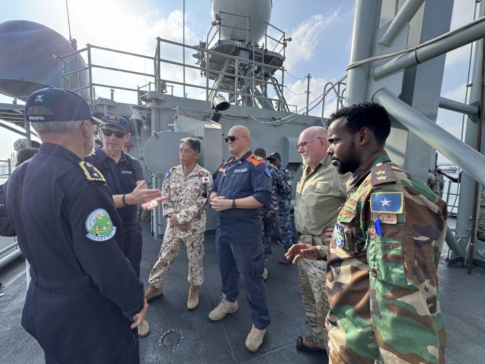 ATALANTA Force Commander and representative from the international partners taking part in the DORALEH II exercise