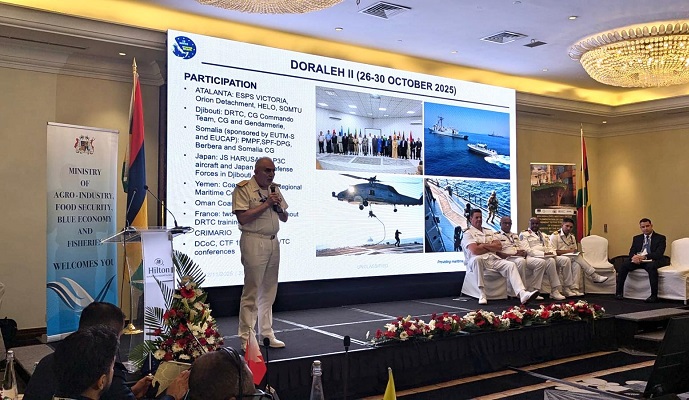 Operation ATALANTA Deputy Commander during his presentation