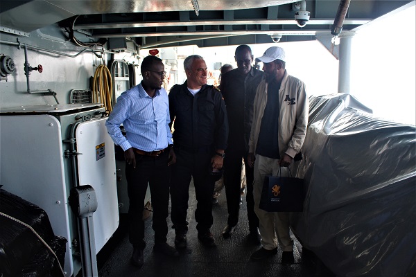 Puntland delegation on board EUNAVFOR ATALANTA flagship