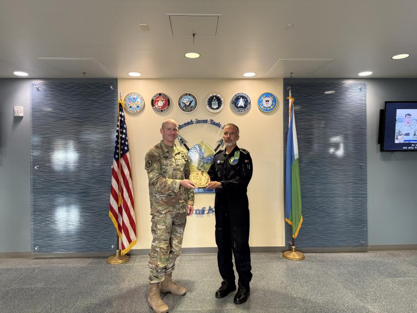 FCDR had a visit courtesy to Deputy Commanding Officer of CJTF - HOA, Br