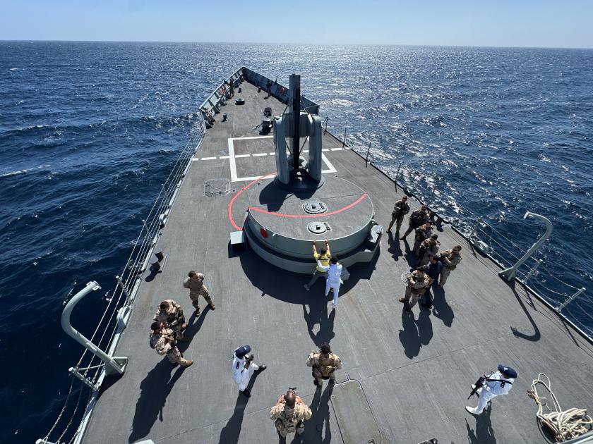 Local Maritime Capacity Building exercise on board EUNAVFOR ATALANTA flagship