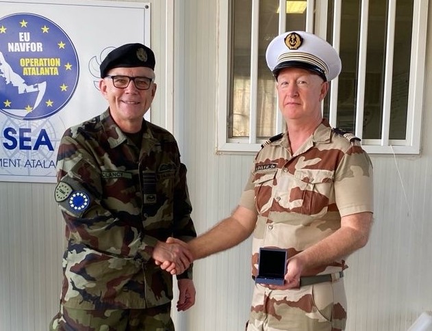 1_2 General Sean Clancy during his visit to Support Element of ATALANTA and ATALANTA ORION Detachment