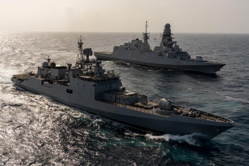 ATALANTA and the Indian Navy work together in maritime security in the Indian Ocean