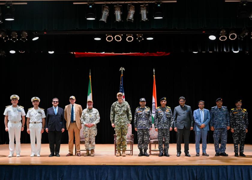 ATALANTA Deputy Commander during the Combined Task Force 154 change of command ceremony