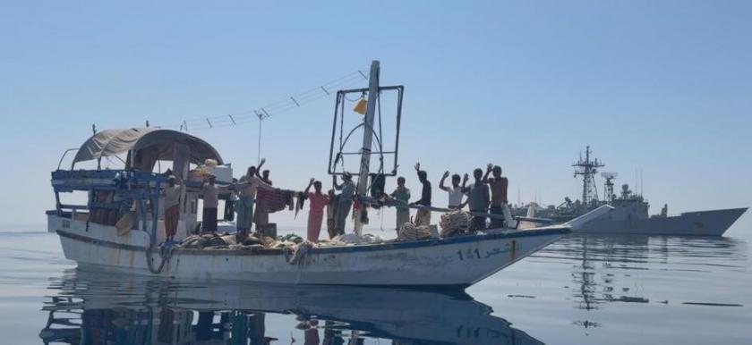 Fishing vessel in the vicinity of the EUNAVFOR asset ESPS CANARIAS