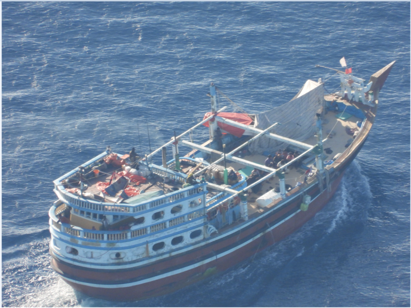 Fishing vessel ALWASEEMI 786 close monitored by ATALANTA air means
