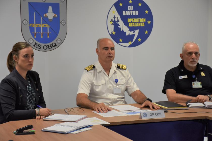 ATALANTA Operation Commander during the Head of Missions to Seychelles meeting
