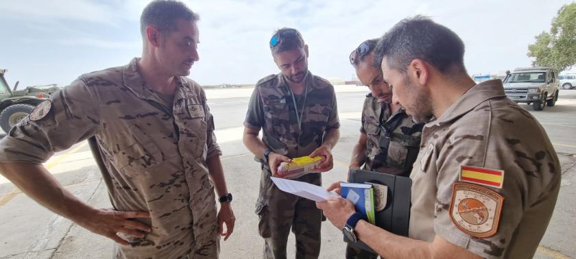 Cooperation Spanish ORION Detachment and French Air Base