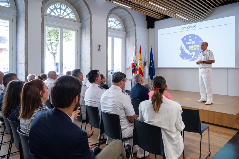 Operation Commander during his speech at Vigo Free Trade Zone