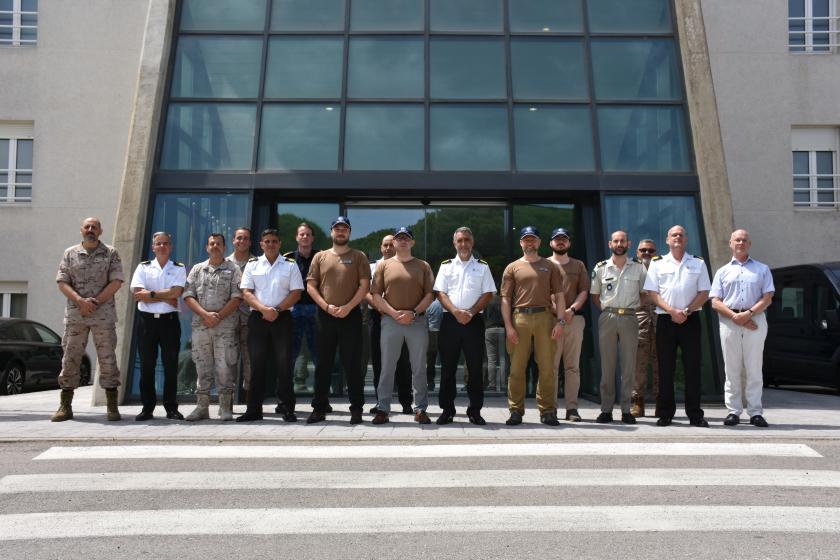 ATALANTA Operations Headquarters staff together with European Defence Agency and IABG personnel