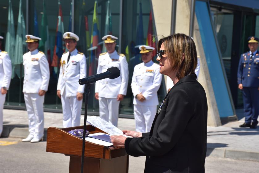 Former EU Ambassador to Somalia, Ms. Karin Johansson during her speech