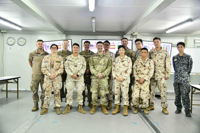ATALANTA and US, Italian and Japanese contingents’ representative at the CIMIC Coordination meeting.