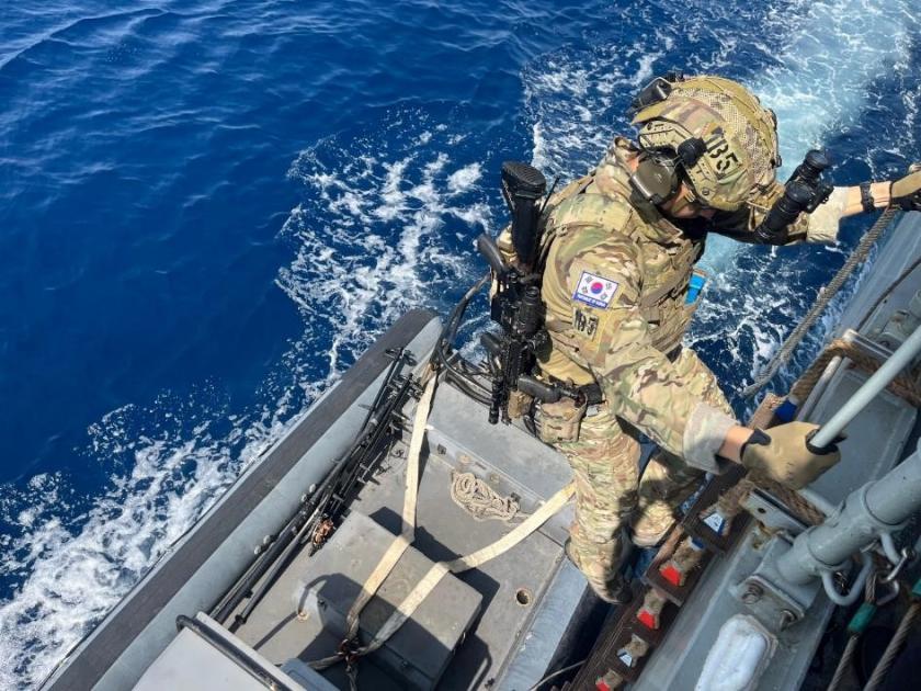ROK forces during the joint exercise at sea