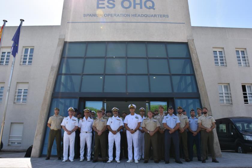 ATALANTA Deputy Commander, Chief of Staff along with the Spanish Joint Staff Course officers