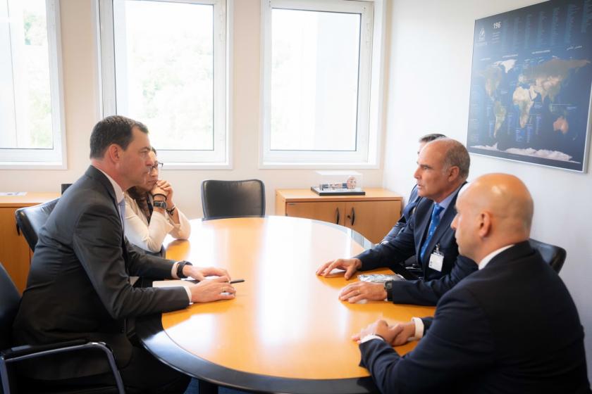 INTERPOL Executive Director Investigation Support and ATALANTA Operation Commander during the meeting