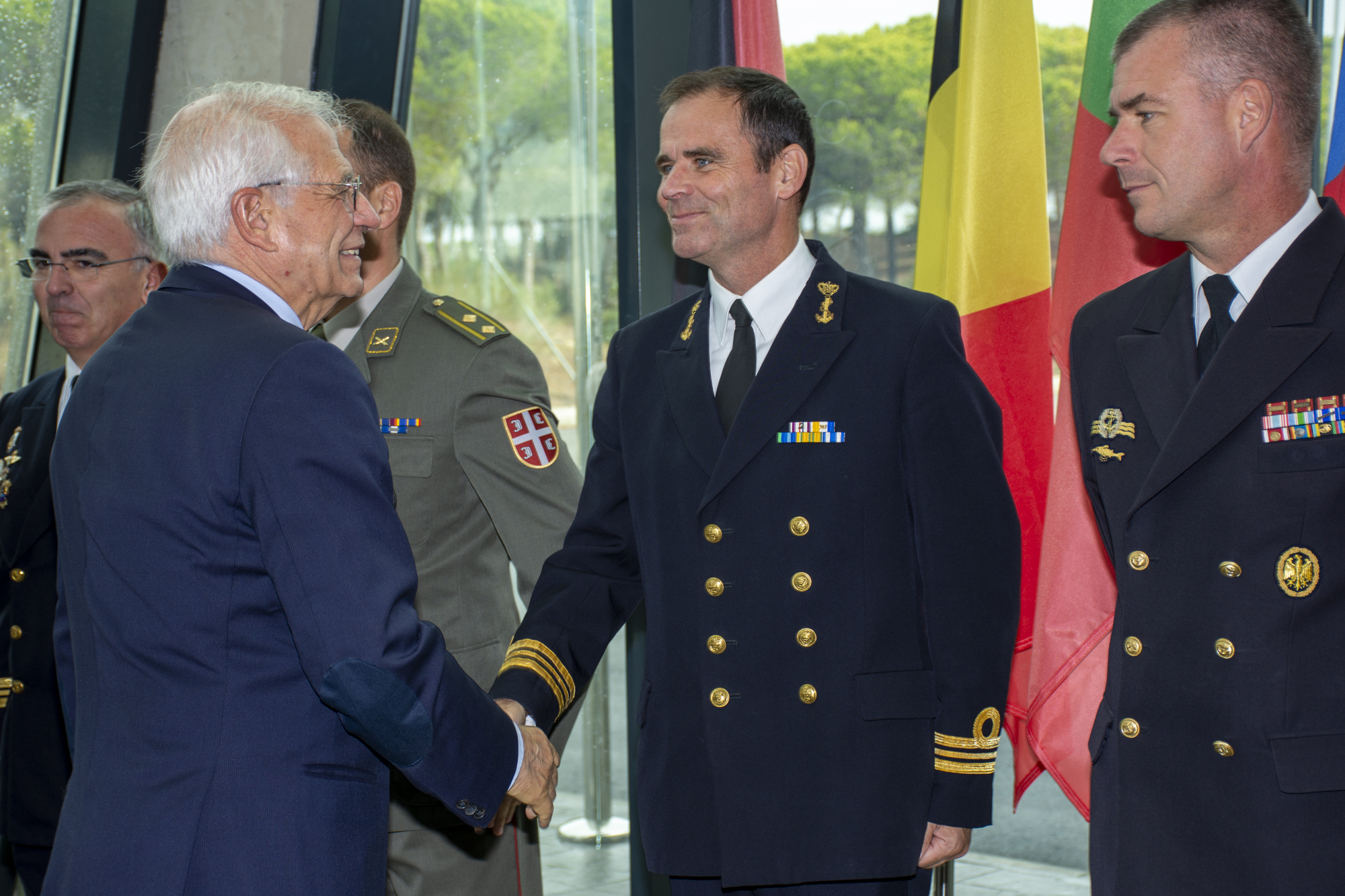 Mr. Josep Borrell visits EU NAVFOR Somalia Operation ATALANTA Headquarters in Rota on 20 November 2019.