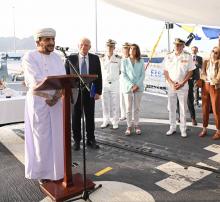 H.E Sheikh Khalifa bin Ali bin Issa Alharthy, Undersecretary for Political Affairs of the Sultanate of Oman during his speech